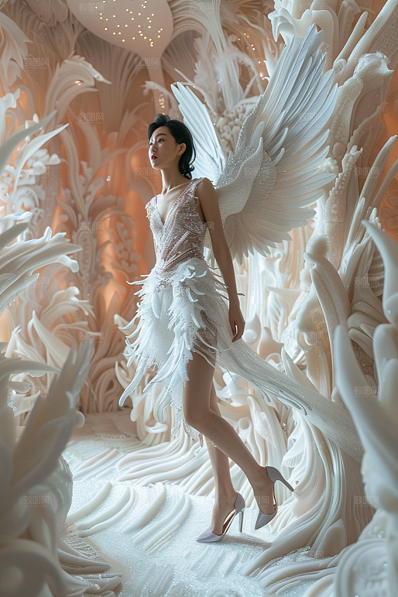 天使女神高清纯洁摄影图