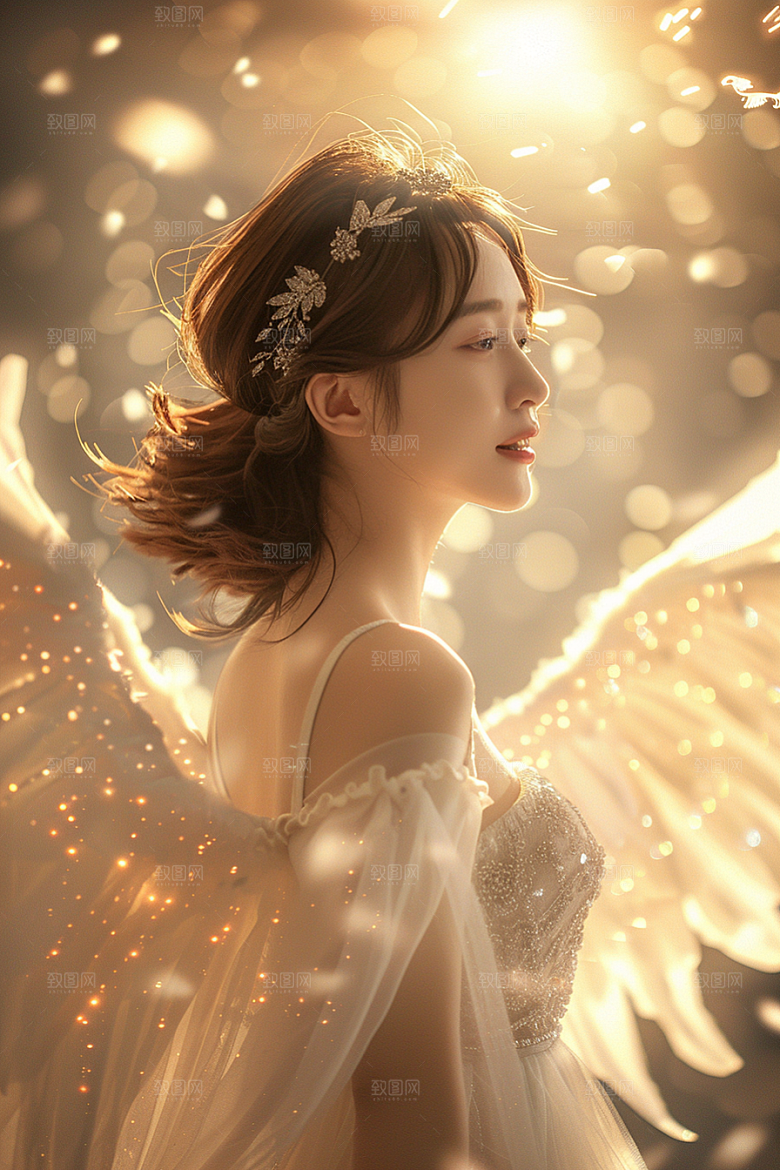 天使女神人物仙女摄影图