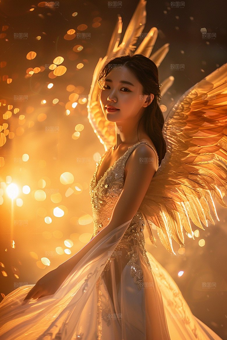 天使女神梦幻唯美摄影图