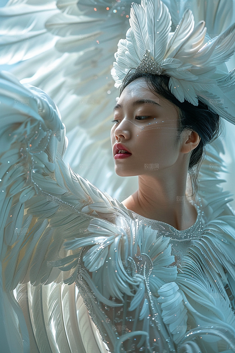 天使女神美女梦幻摄影图
