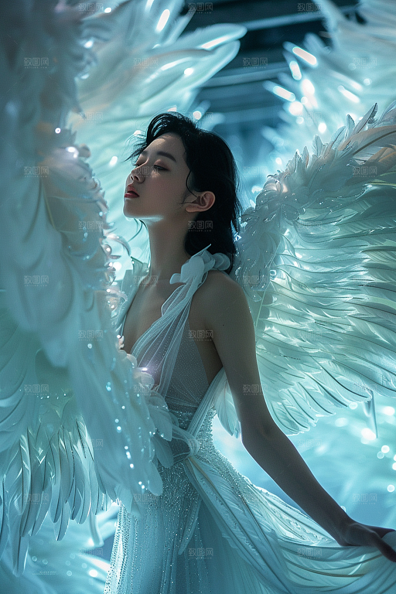 天使女神梦幻清新摄影图