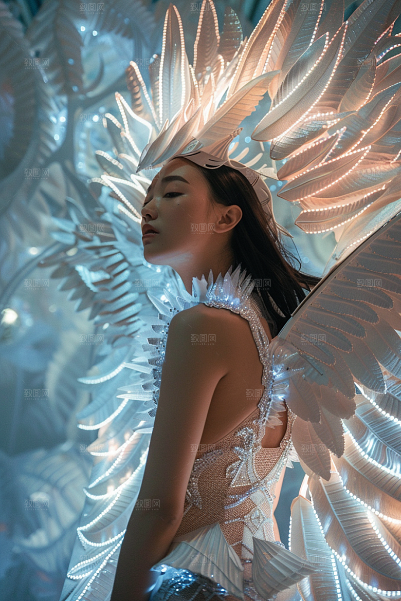 天使女神纯洁唯美摄影图