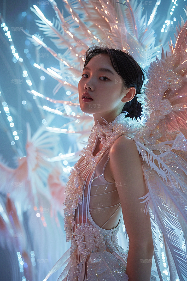 天使女神美女高清摄影图