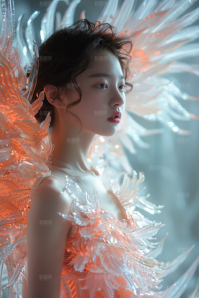 天使女神仙女纯洁摄影图