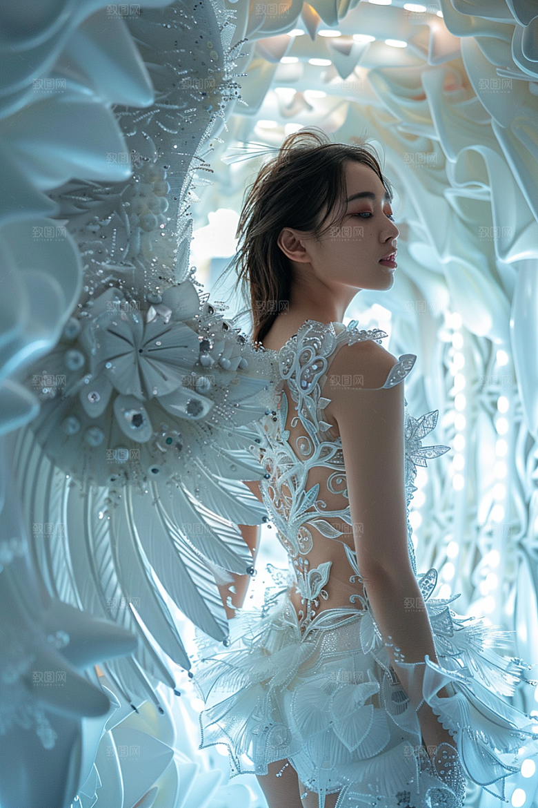 天使女神仙女纯洁摄影图