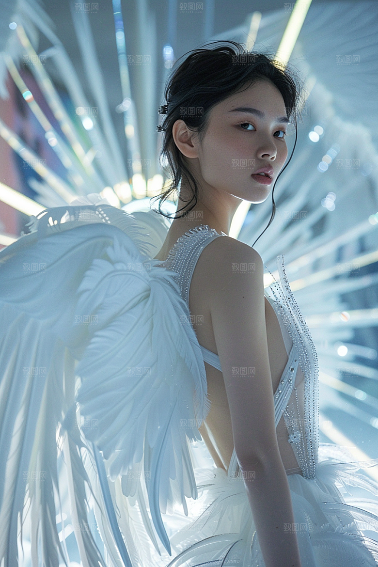 天使女神梦幻清新摄影图