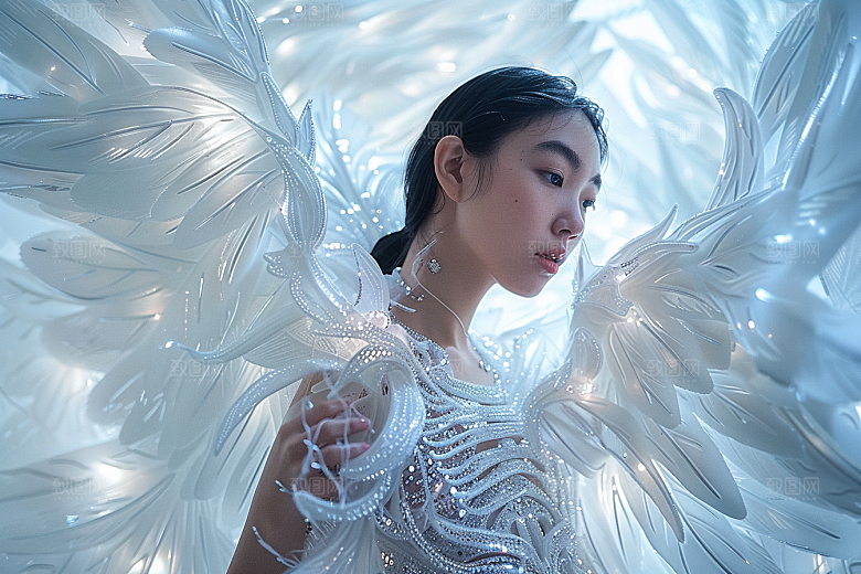 天使女神仙女美女摄影图