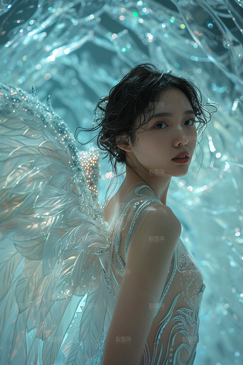 天使女神梦幻人物摄影图