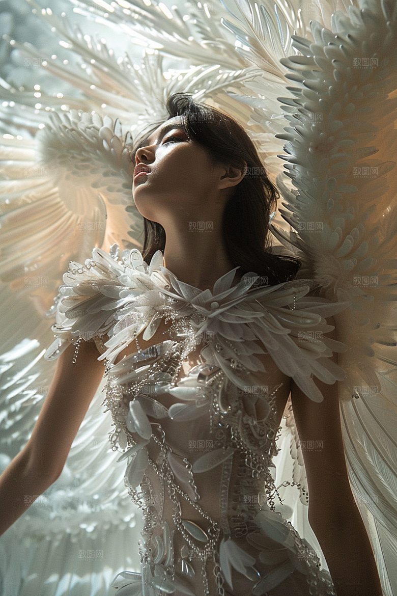 天使女神写真梦幻摄影图