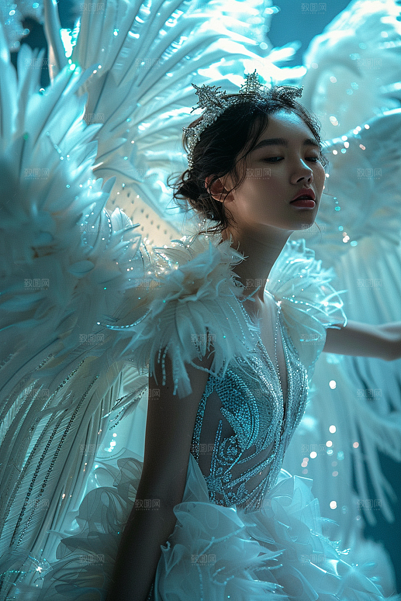 天使女神肖像仙女摄影图