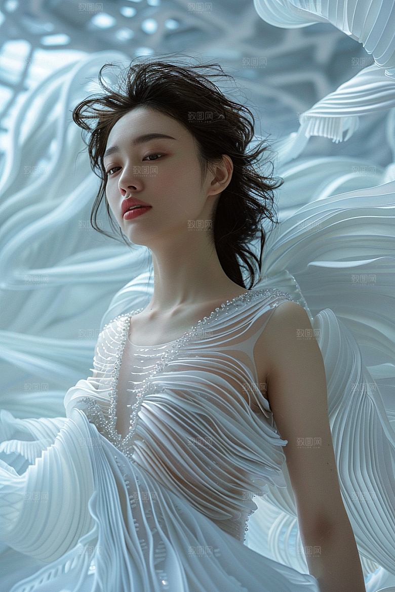 天使女神高清清新摄影图