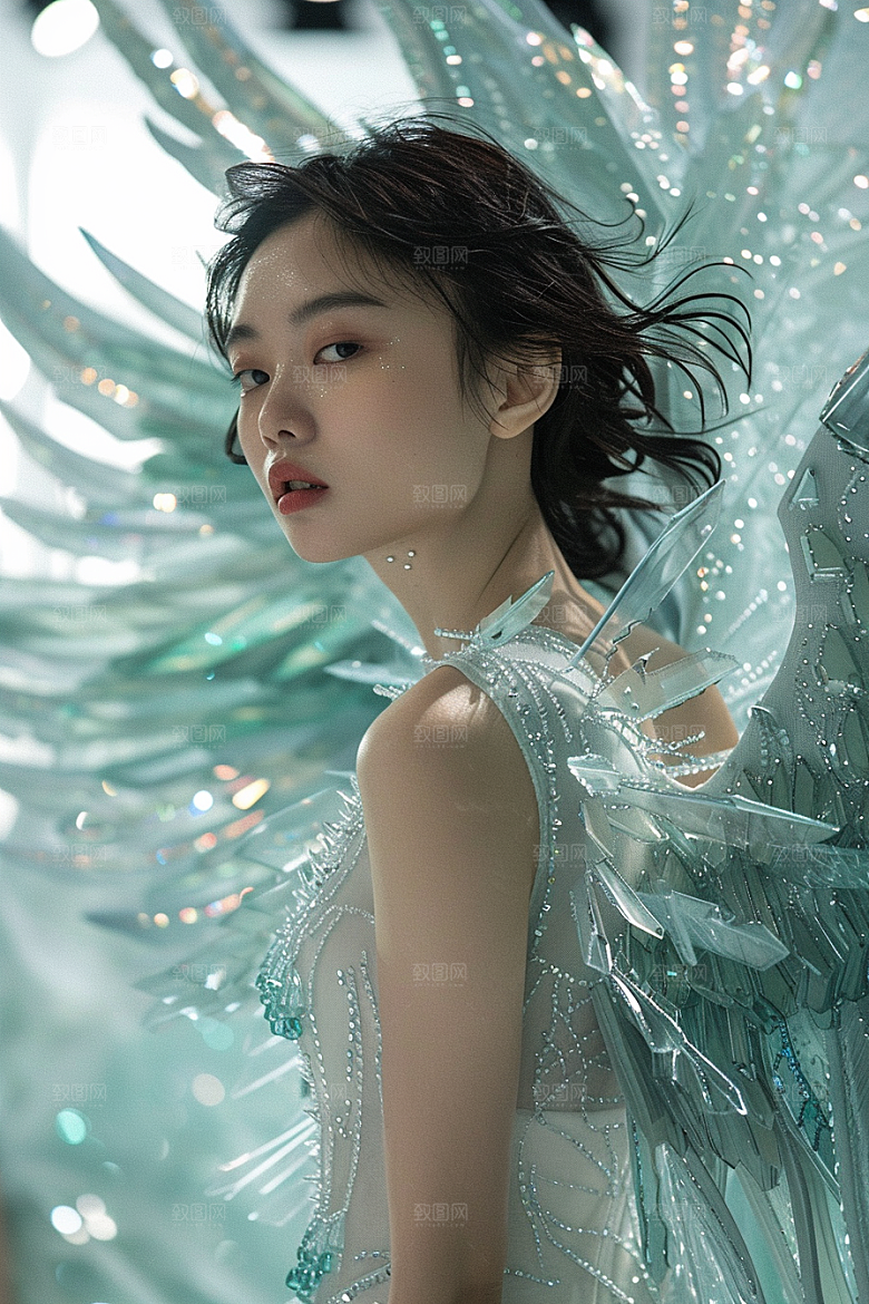 天使女神梦幻人物摄影图