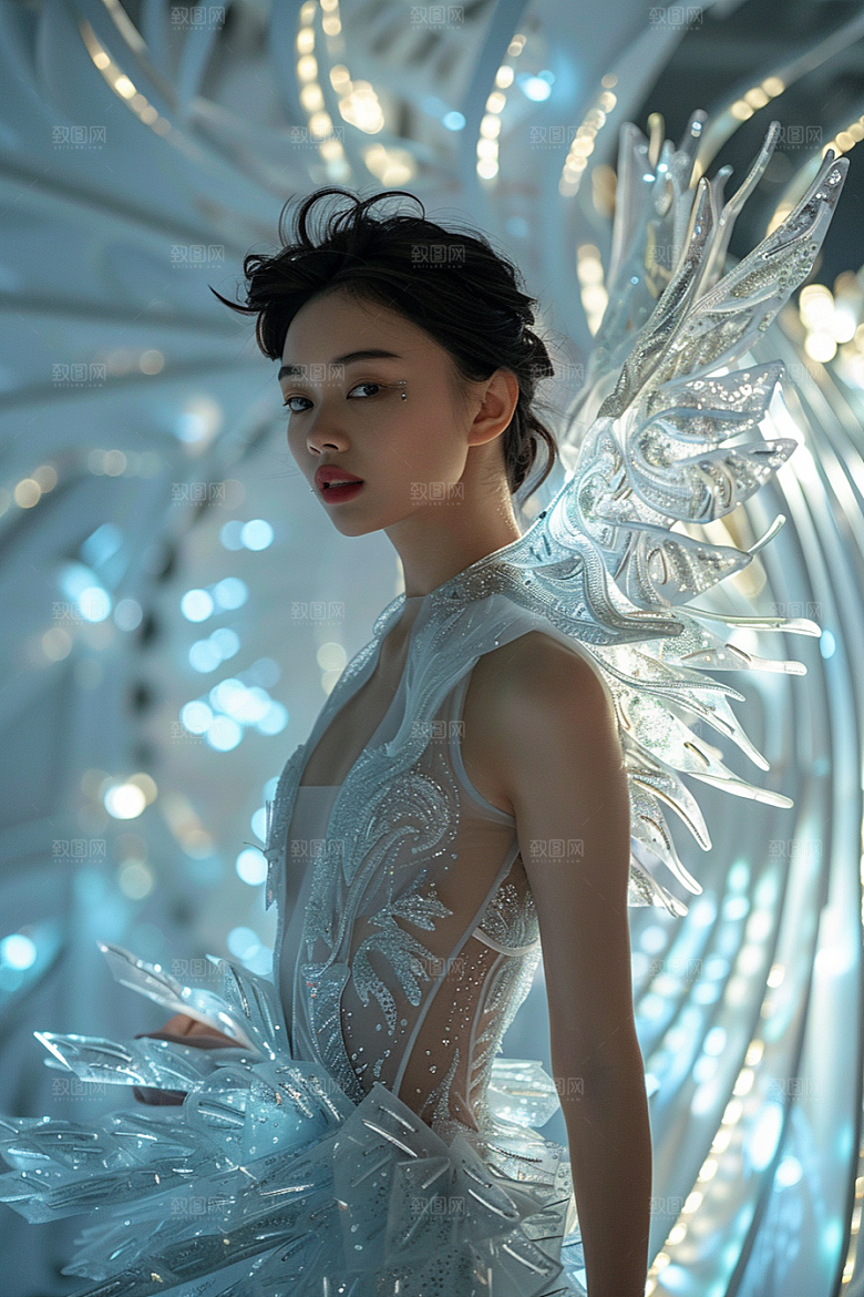 天使女神纯洁美女摄影图