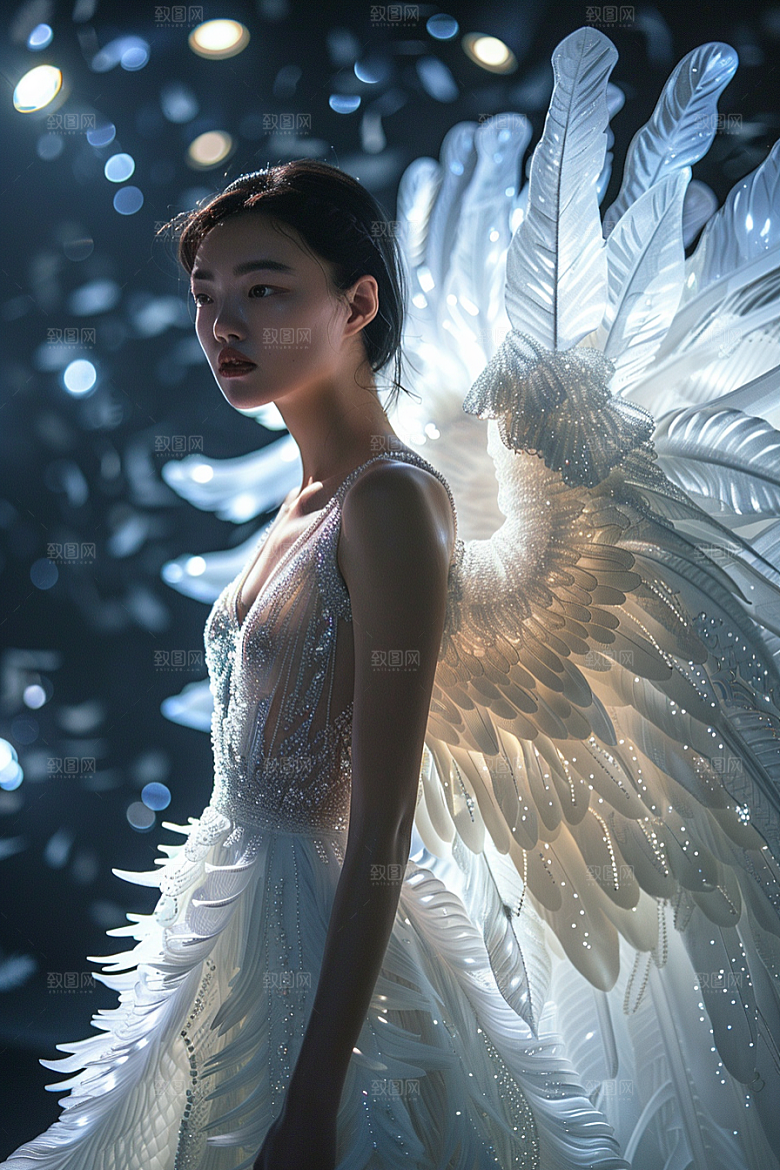 天使女神清新梦幻摄影图