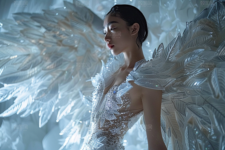 天使女神梦幻纯洁摄影图