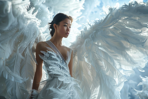 天使女神美女梦幻摄影图