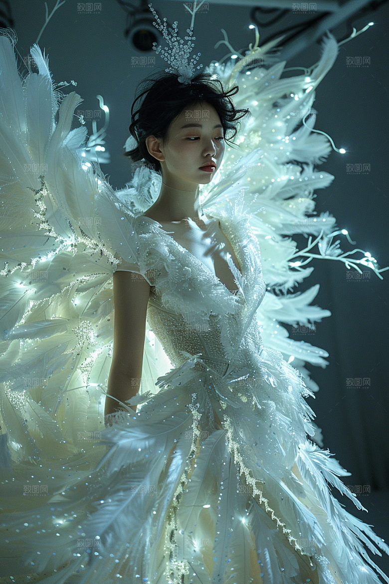 天使女神写真梦幻摄影图