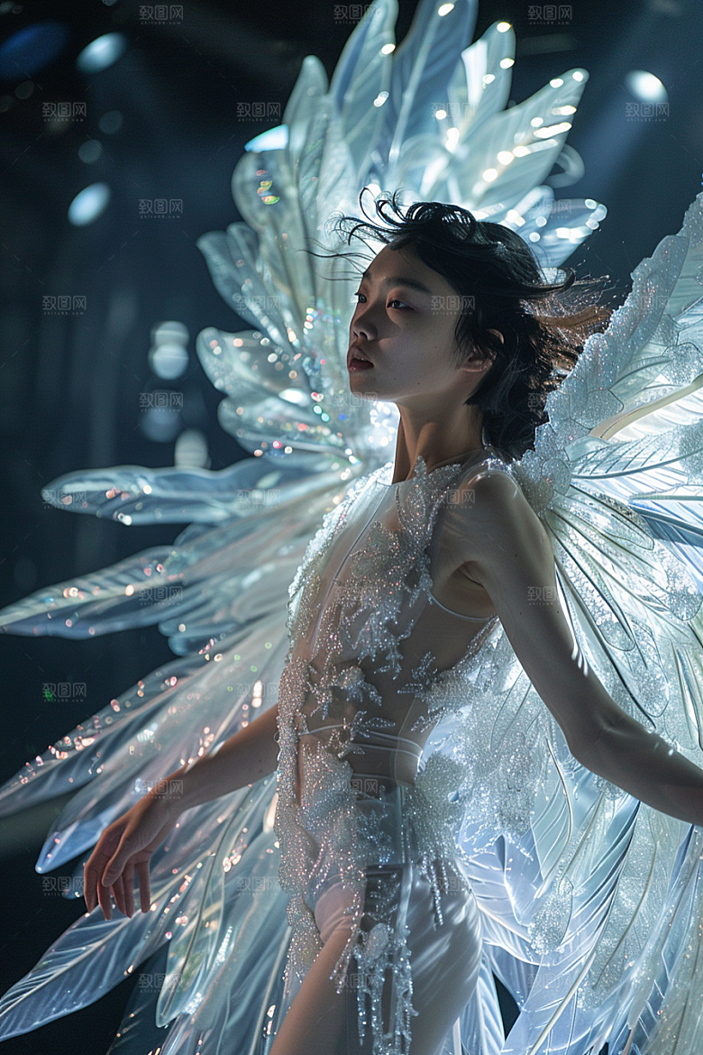 天使女神唯美美女摄影图