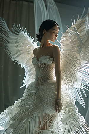 天使女神梦幻纯洁摄影图
