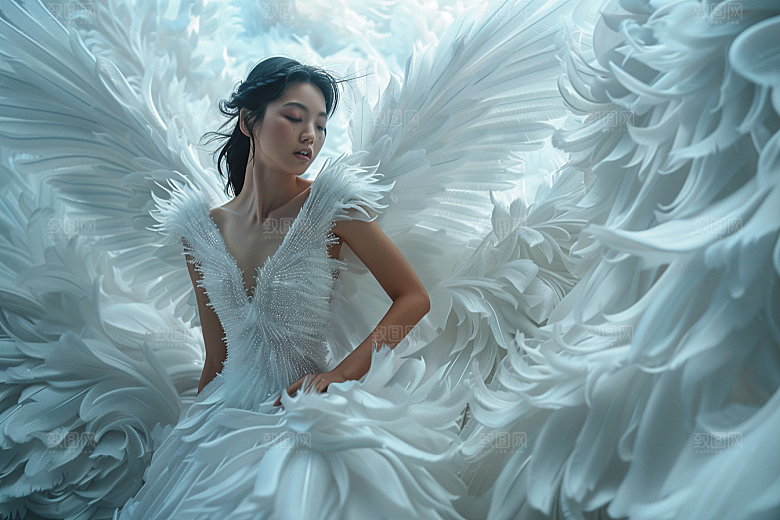 天使女神纯洁仙女摄影图