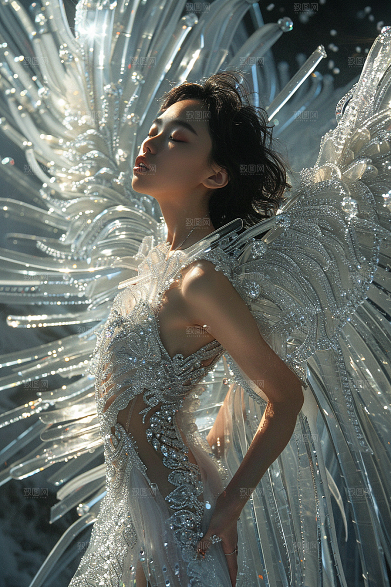天使女神梦幻纯洁摄影图