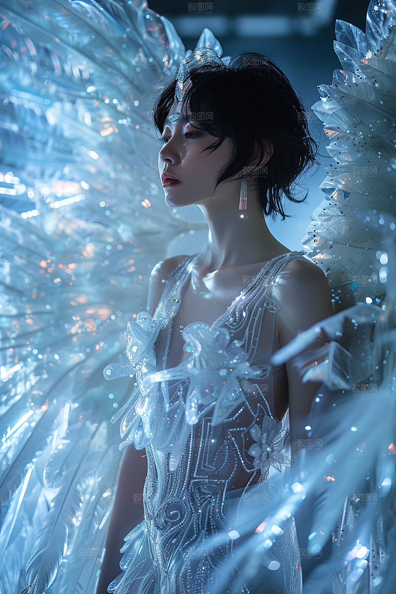 天使女神人物梦幻摄影图