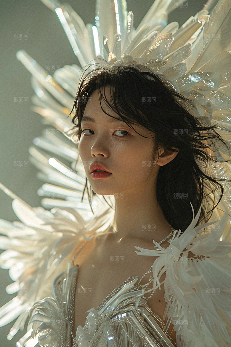 天使女神纯洁唯美摄影图