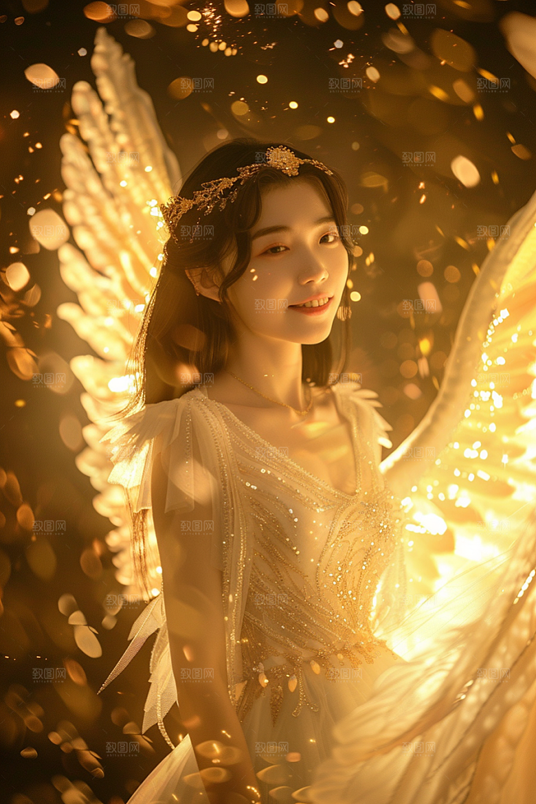 天使女神写真梦幻摄影图