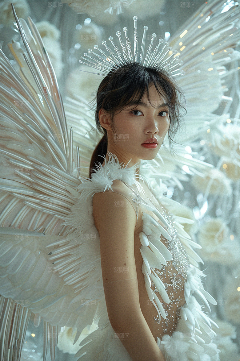 天使女神肖像高清摄影图
