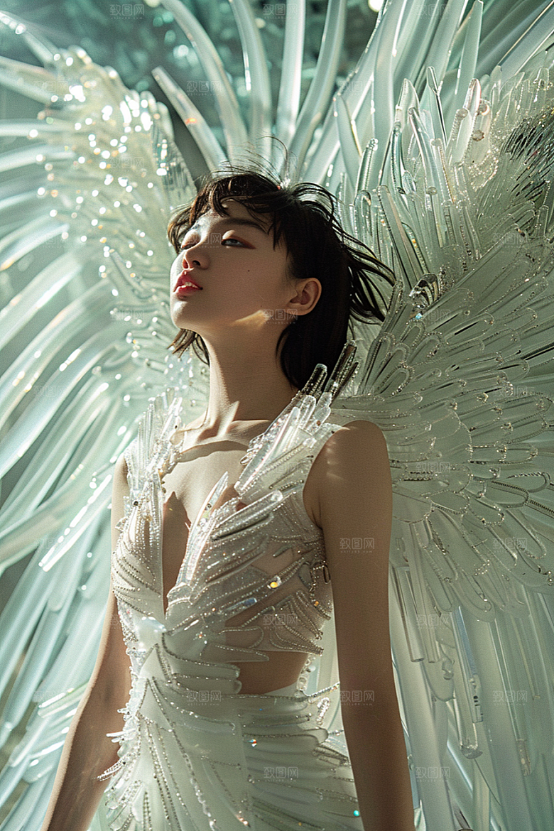 天使女神纯洁唯美摄影图