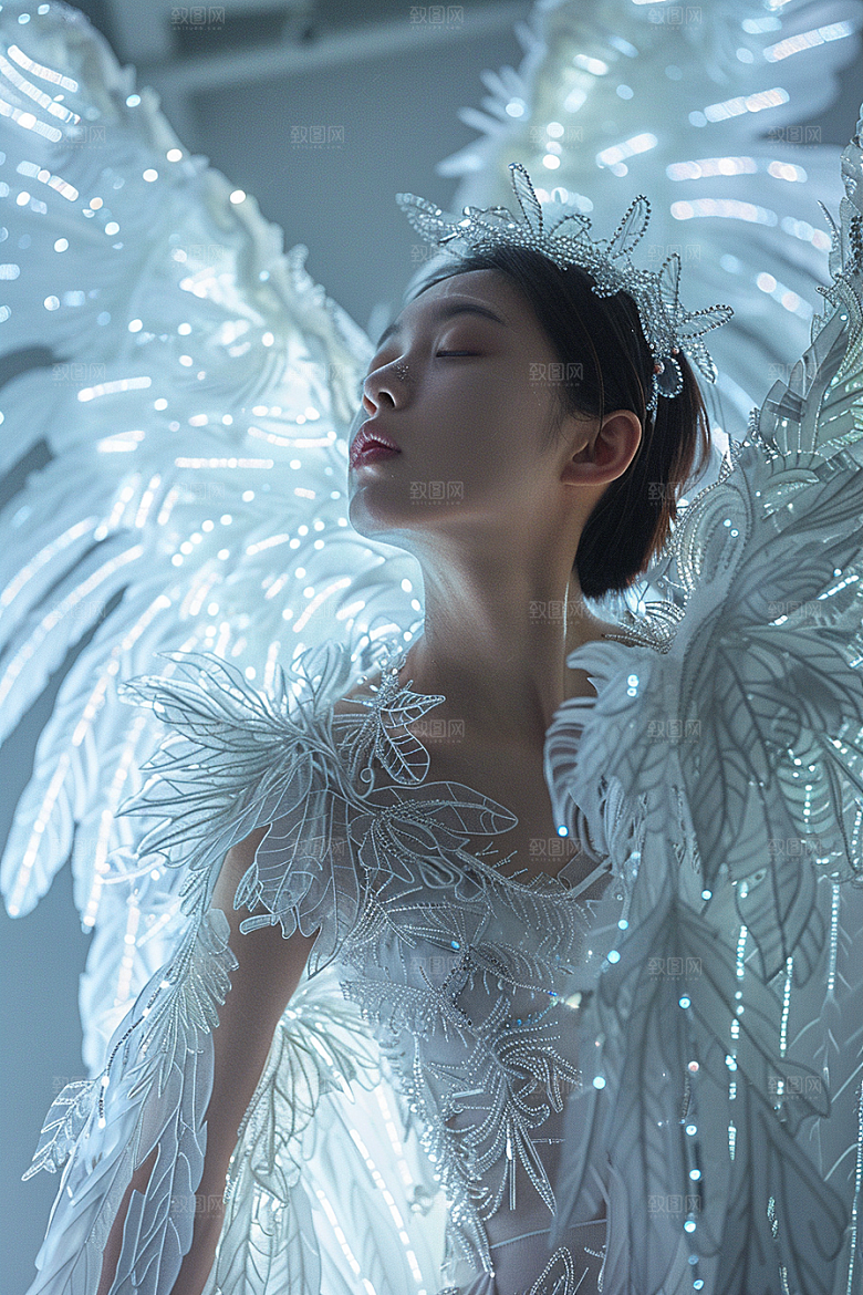 天使女神清新高清摄影图
