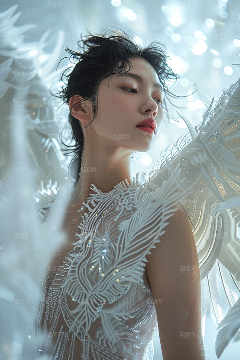 天使女神纯洁人物摄影图