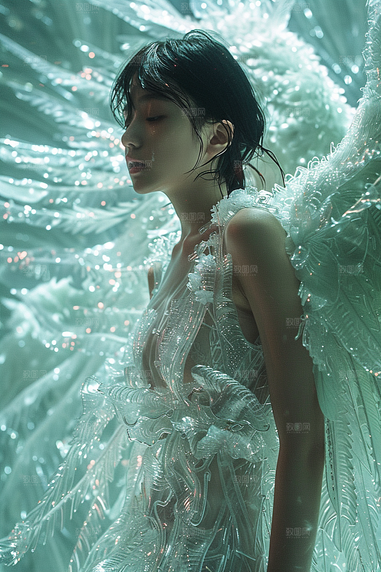 天使女神清新梦幻摄影图