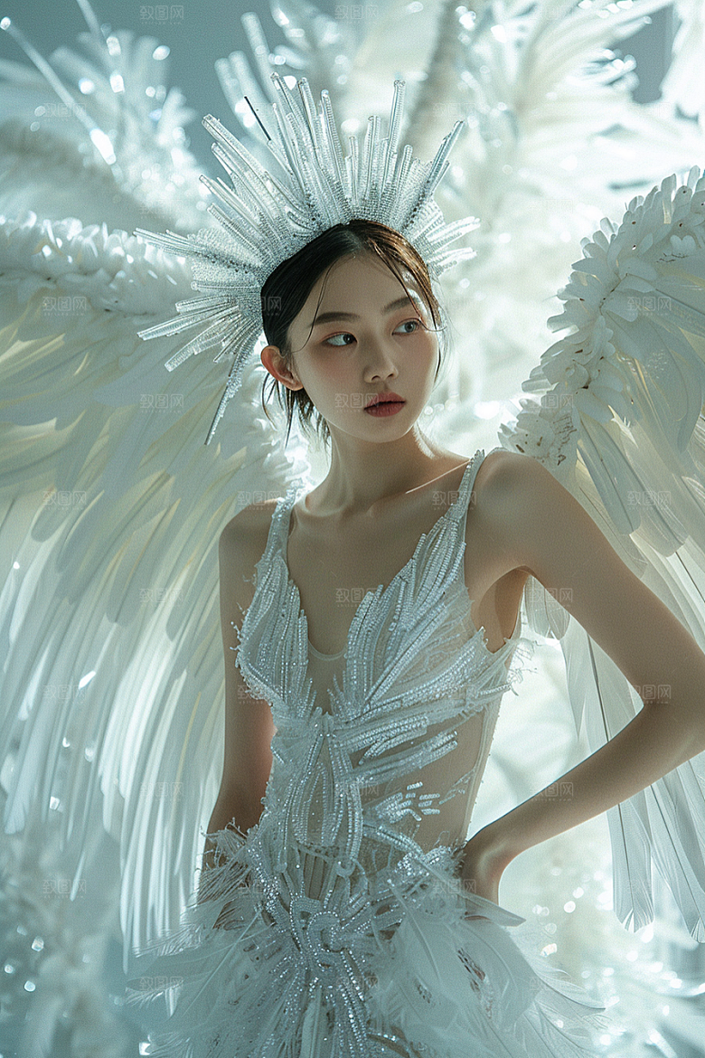 天使女神纯洁梦幻摄影图