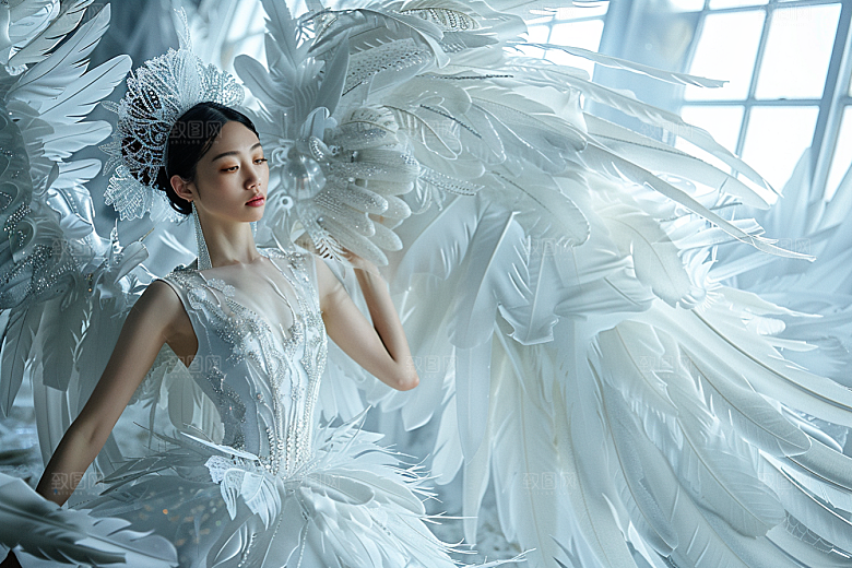 天使女神纯洁唯美摄影图
