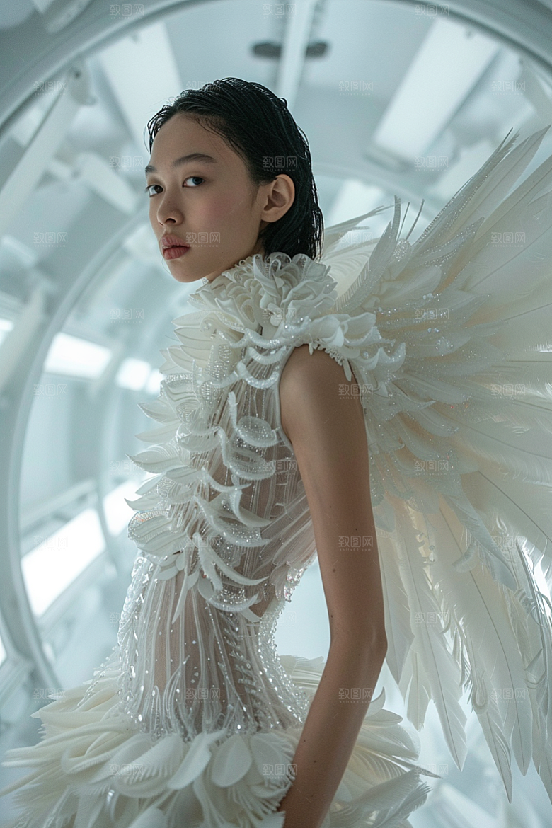 天使女神唯美纯洁摄影图