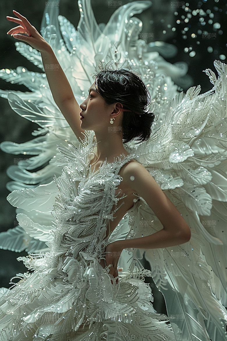 天使女神梦幻纯洁摄影图