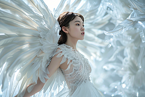 天使女神仙女纯洁摄影图