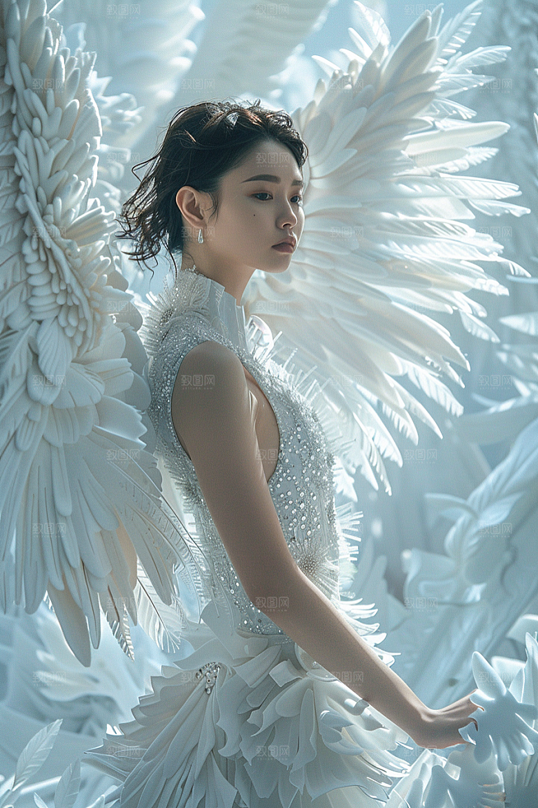天使女神仙女美女摄影图