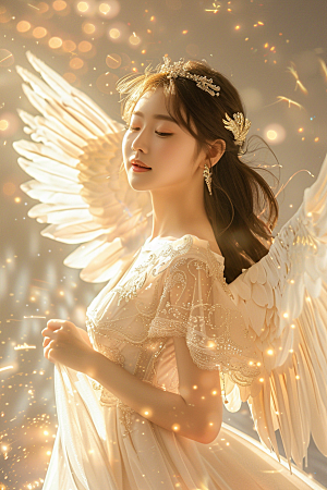 天使女神梦幻高清摄影图