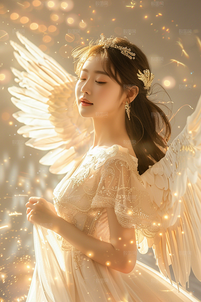 天使女神梦幻高清摄影图
