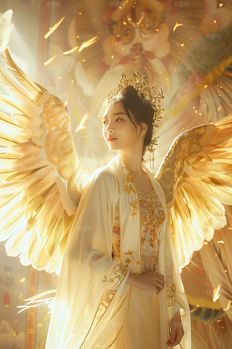 天使女神梦幻高清摄影图