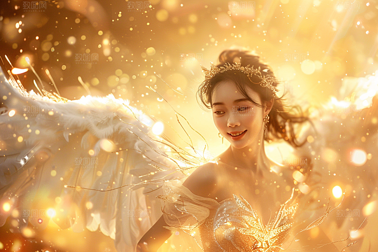 天使女神唯美高清摄影图