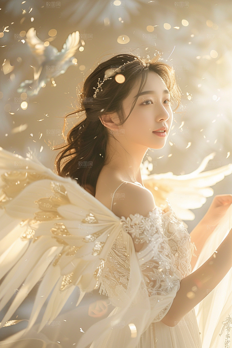 天使女神唯美高清摄影图