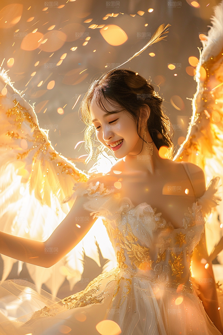 天使女神纯洁人物摄影图