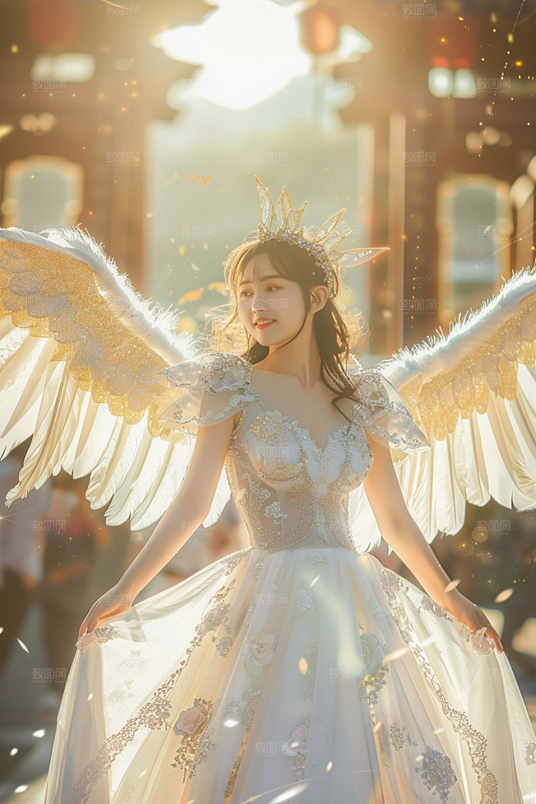 天使女神梦幻清新摄影图