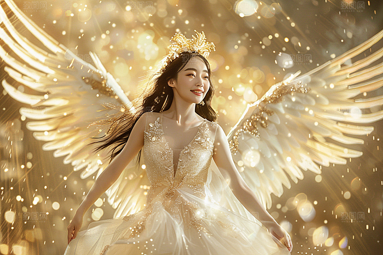 天使女神美女人物摄影图