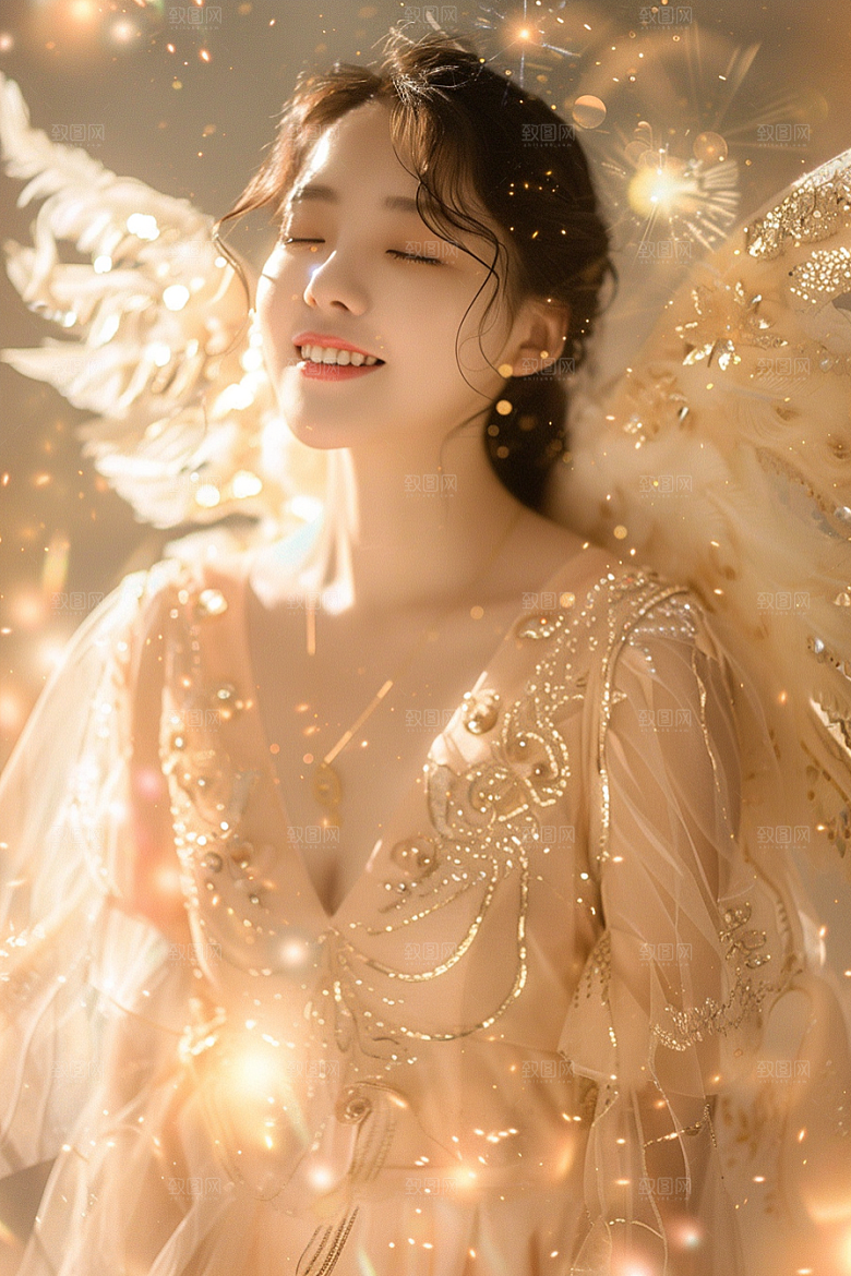 天使女神唯美仙女摄影图