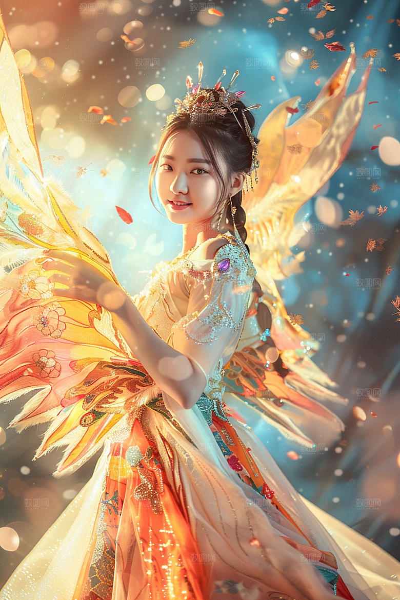 天使女神纯洁唯美摄影图