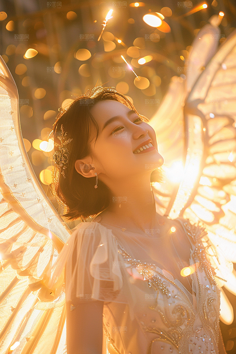 天使女神肖像高清摄影图